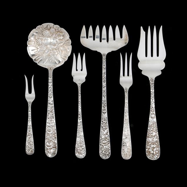 six-repousse-sterling-silver-flatware-servers