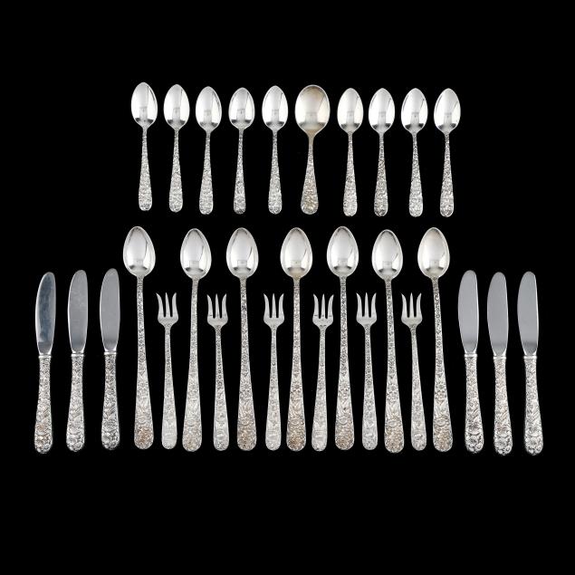 collection-of-repousse-sterling-silver-flatware