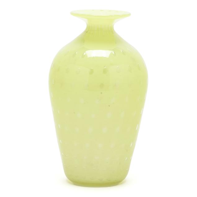 john-geci-bakersville-nc-art-glass-bubble-vase