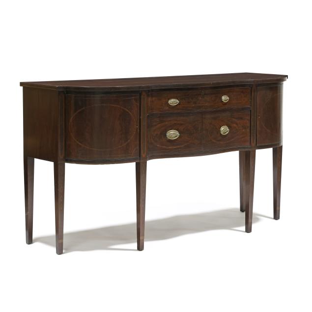 federal-style-inlaid-mahogany-serpentine-front-sideboard