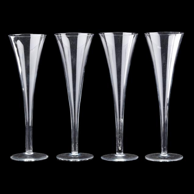 four-tiffany-co-hollow-stemmed-glass-champagne-trumpets