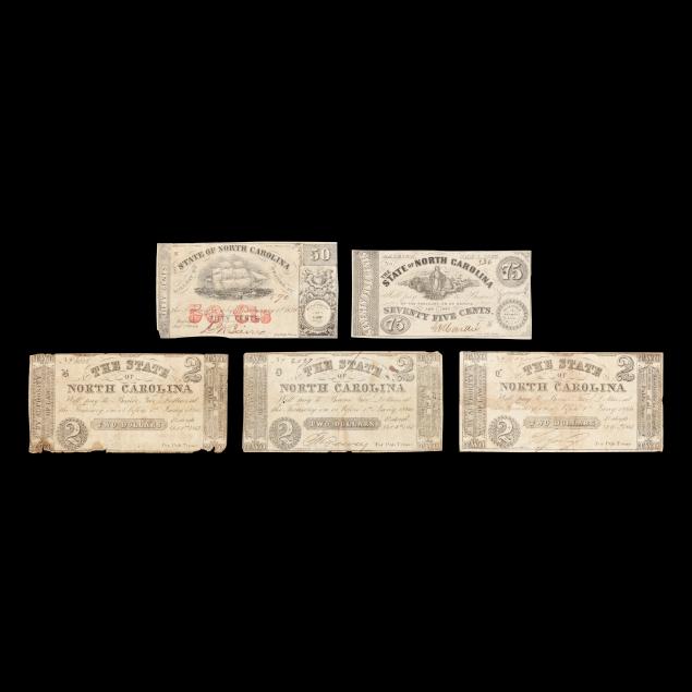 five-5-state-of-north-carolina-banknotes