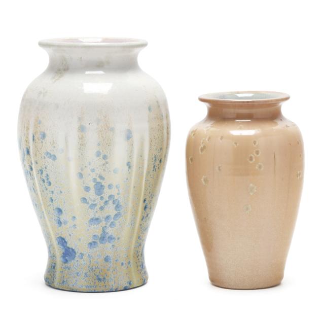 pisgah-forest-pottery-nc-1921-1962-two-crystalline-vases