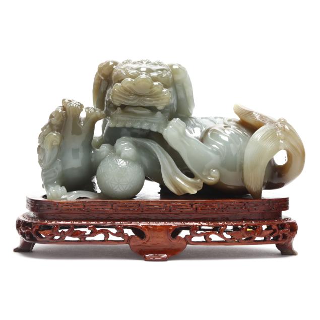 a-chinese-carved-celadon-hard-stone-figure-of-a-mythical-beast