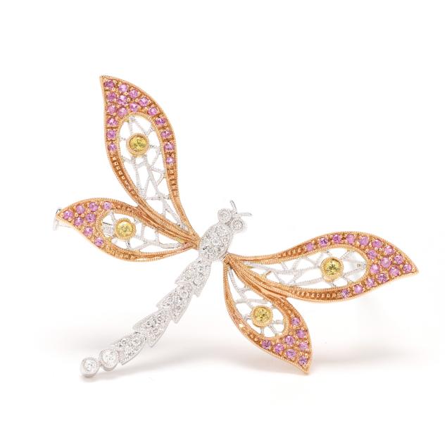 bi-color-gold-and-gem-set-dragonfly-brooch