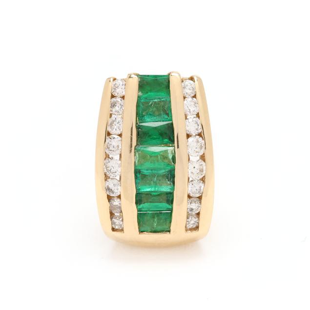 gold-diamond-and-emerald-slide-pendant