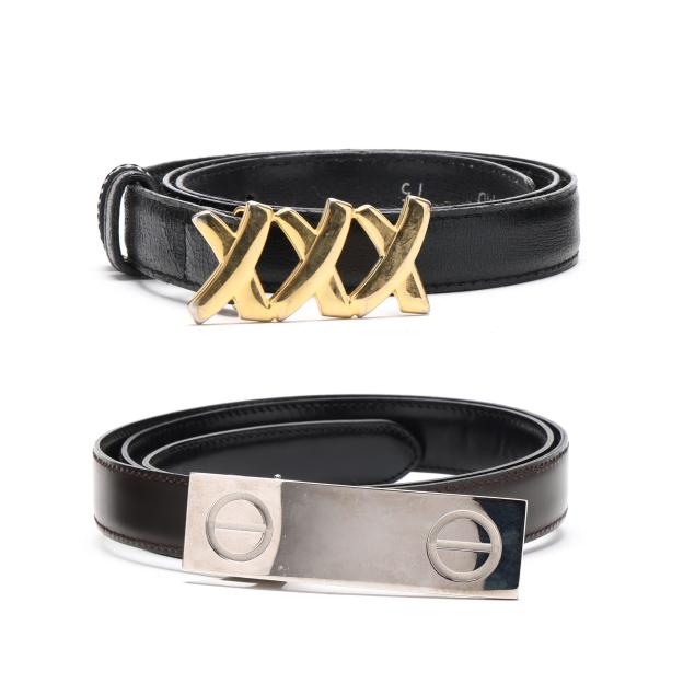 two-designer-belts-cartier-and-paloma-picasso