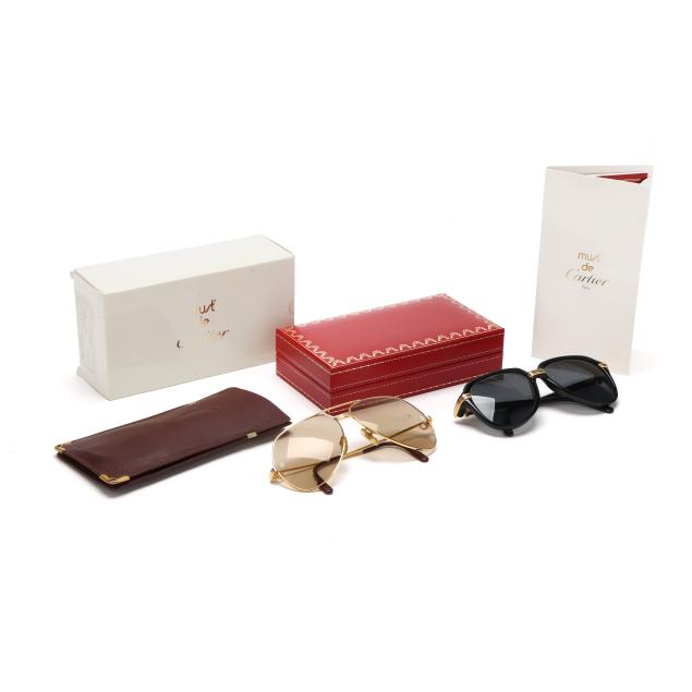 two-pairs-of-sunglasses-cartier