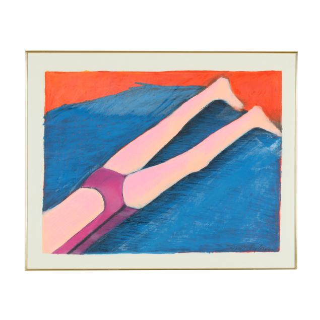 american-school-late-20th-century-woman-sunbathing