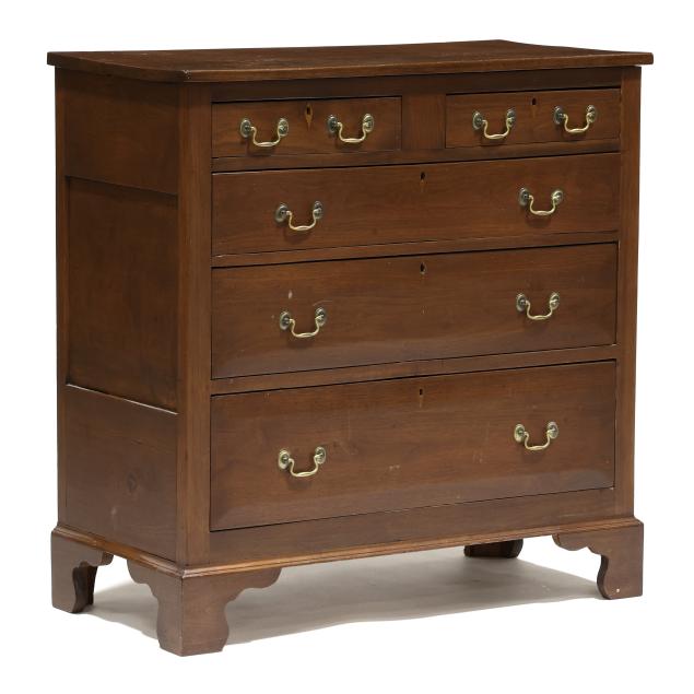 southern-chippendale-walnut-chest-of-drawers