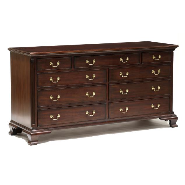 henkel-harris-chippendale-style-mahogany-double-dresser