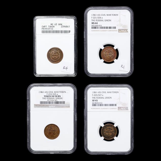 four-4-civil-war-tokens