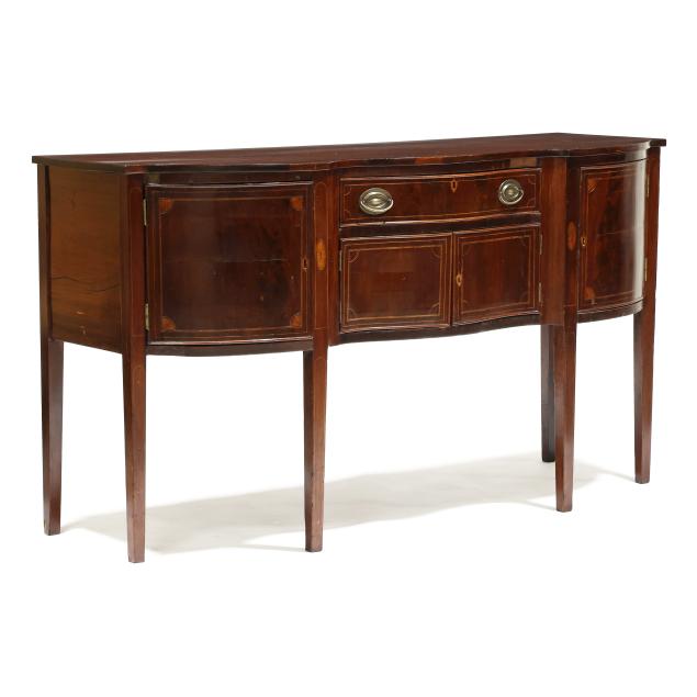 federal-inlaid-mahogany-serpentine-front-sideboard