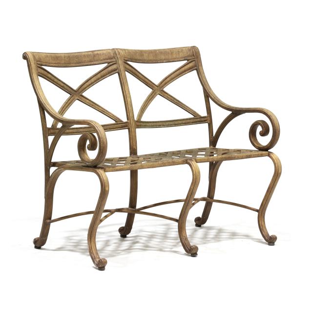 woodard-double-back-garden-bench