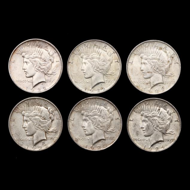 six-6-peace-dollars
