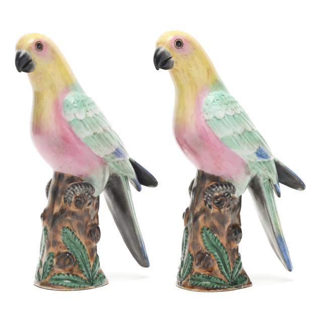 pair-of-vintage-porcelain-parrots