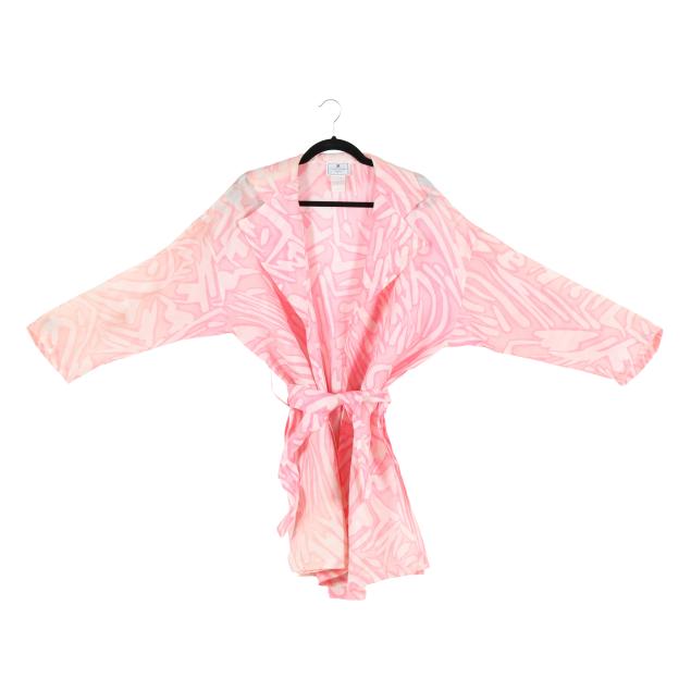 vintage-pink-and-white-belted-sheer-jacket-courreges