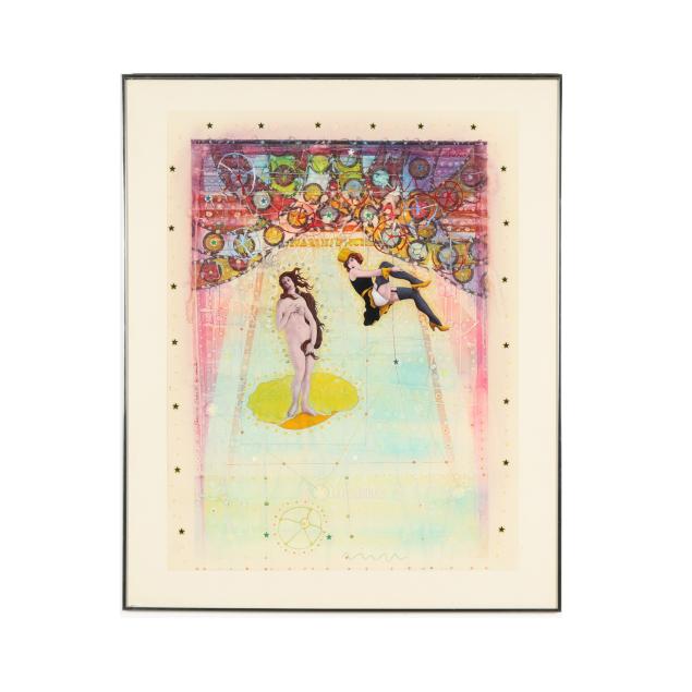 paul-hartley-nc-1944-2009-i-circus-43-botticelli-s-venus-and-showgirl-i