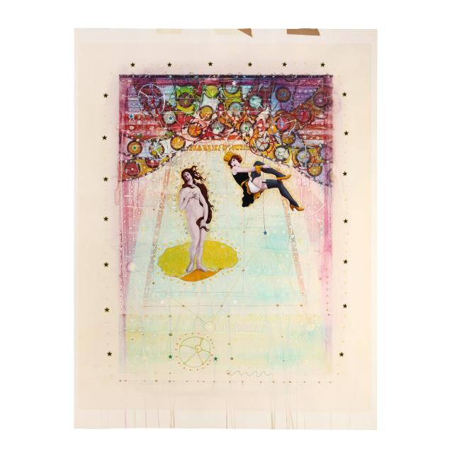 paul-hartley-nc-1944-2009-i-circus-43-botticelli-s-venus-and-showgirl-i