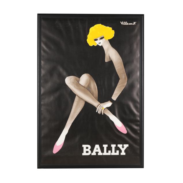 bernard-villemot-french-1911-1989-bally-poster