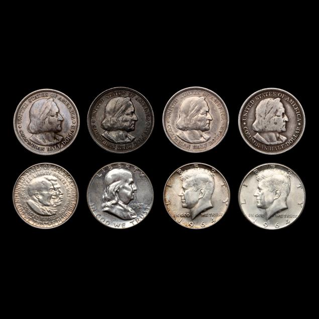 eight-8-90-silver-half-dollars