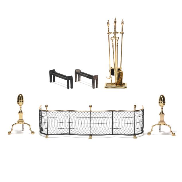 assembled-federal-style-brass-fireplace-ensemble