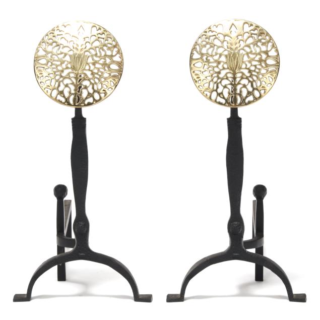 virginia-metalcrafters-pair-of-arts-and-crafts-style-andirons