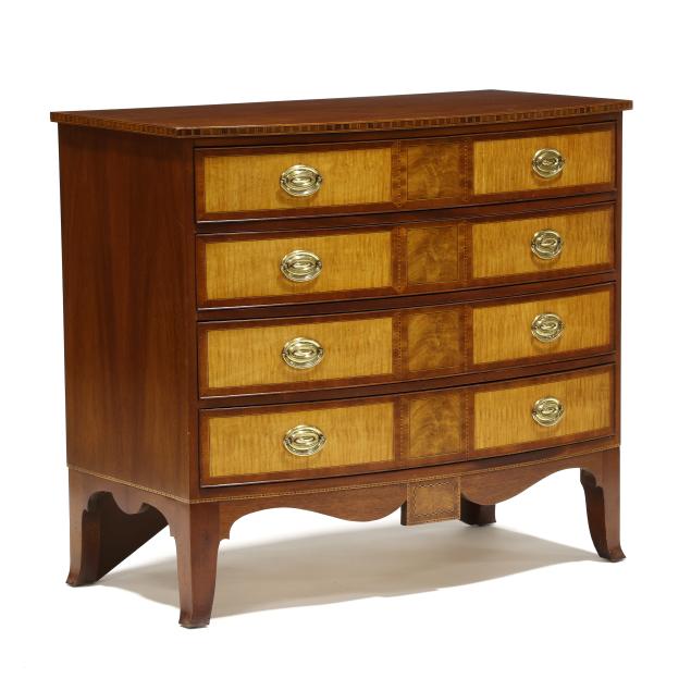 baker-colonial-williamsburg-restoration-inlaid-bow-front-chest-of-drawers