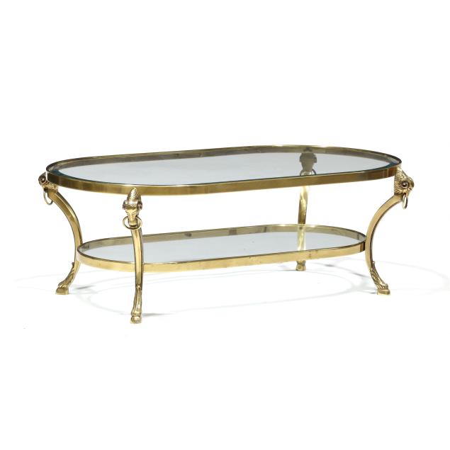 neoclassical-style-brass-and-glass-coffee-table