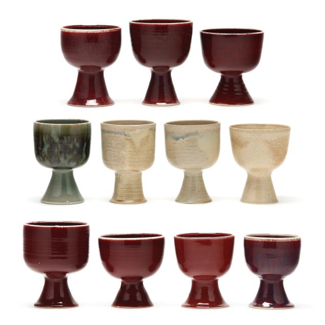 brother-thomas-bezanson-canadian-american-1929-2007-eleven-porcelain-chalices