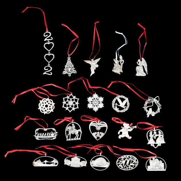 collection-of-hand-hammer-sterling-silver-christmas-ornaments