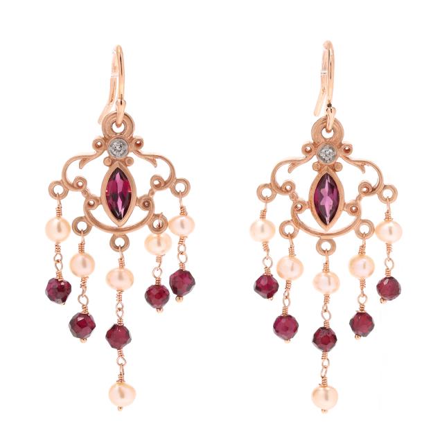 rose-gold-garnet-and-pearl-earrings
