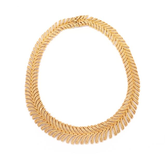 vintage-gold-feather-motif-necklace-boucheron