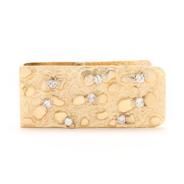 gold-and-diamond-nugget-motif-money-clip