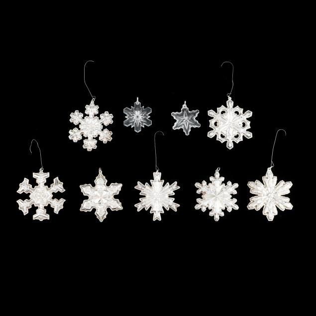 nine-gorham-sterling-silver-and-lead-christmas-ornaments