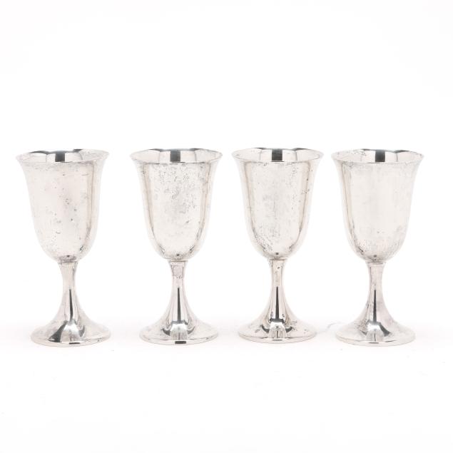 set-of-four-sterling-silver-water-goblets