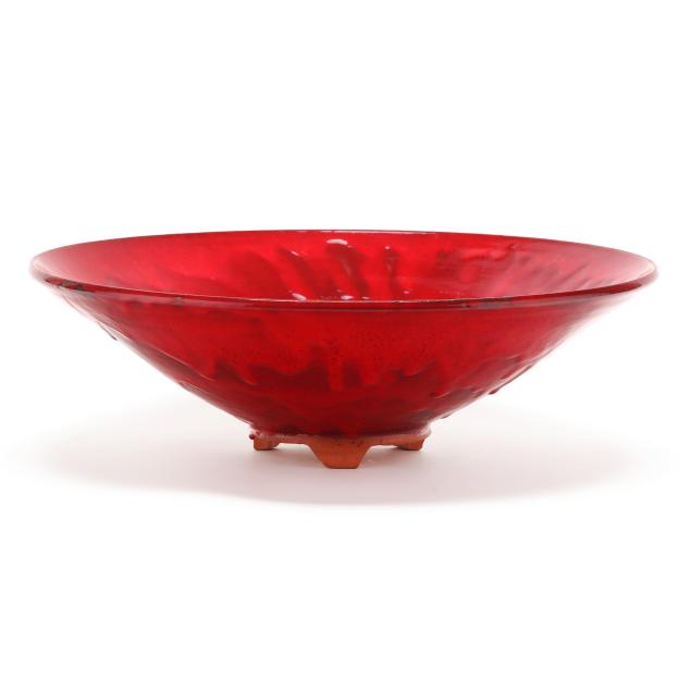 ben-owen-iii-seagrove-nc-large-chinese-red-centerpiece-bowl