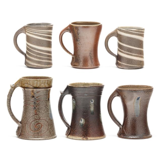 mark-hewitt-nc-b-1955-six-pottery-mugs
