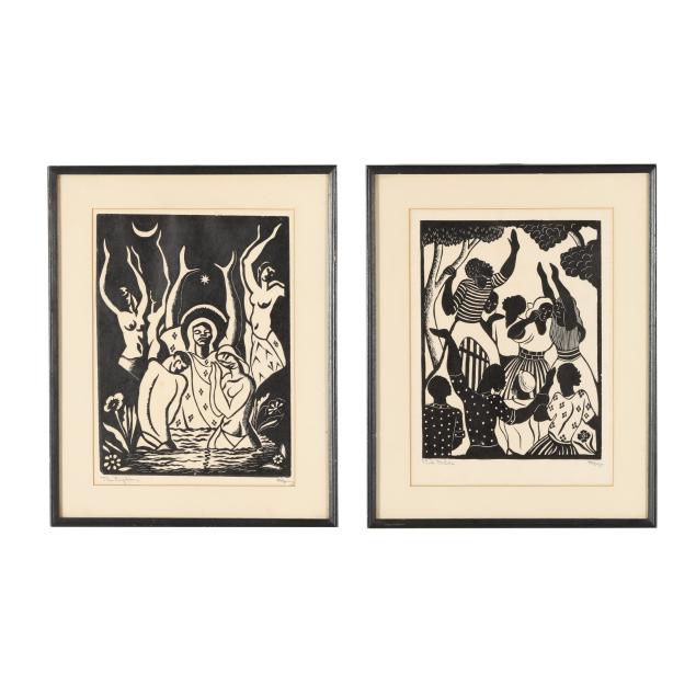 albert-huie-jamaican-1920-2010-i-the-baptism-i-i-park-orator-i-two-works