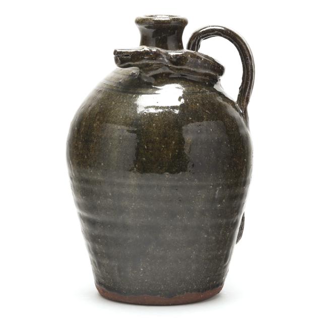 burlon-craig-lincoln-county-nc-1914-2002-pottery-jug-with-snake