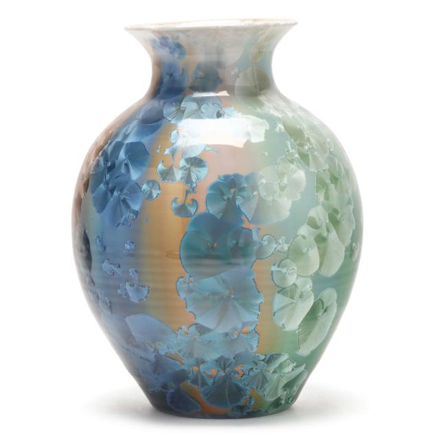 will-mccanless-nc-large-rainbow-crystalline-vase