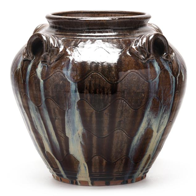 kim-ellington-nc-b-1954-four-handled-low-vase