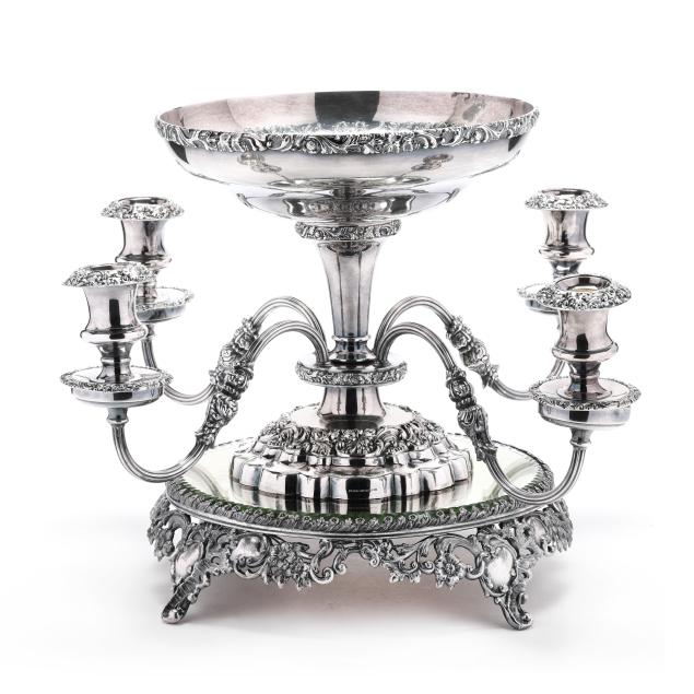 vintage-silver-plated-epergne-and-plateau
