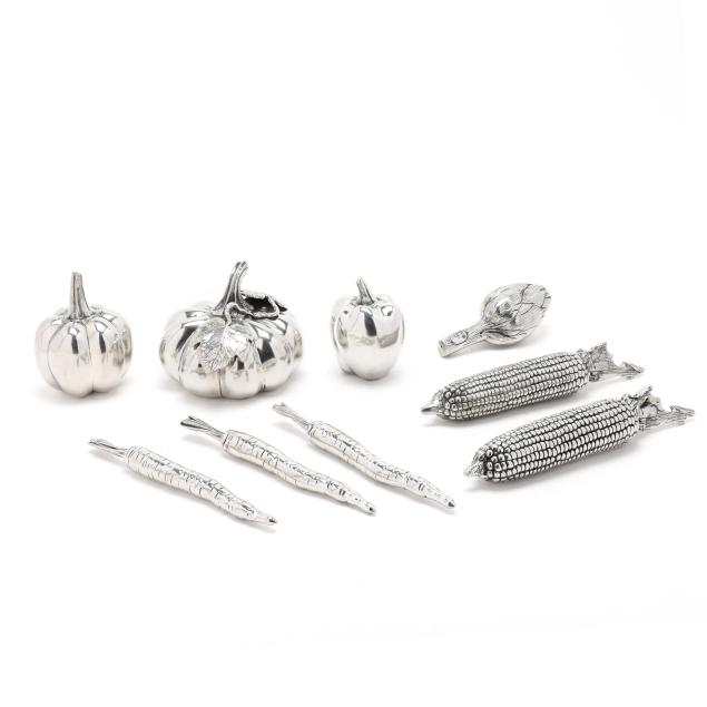 assortment-of-nine-contemporary-silver-plated-vegetables