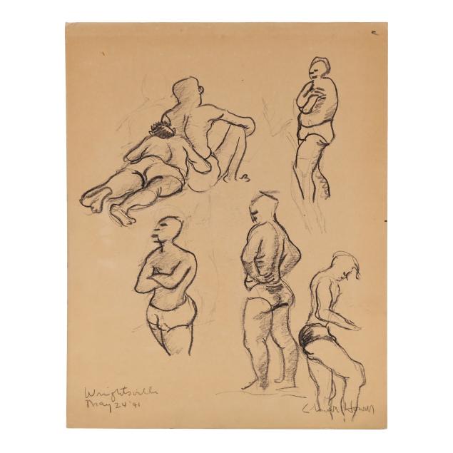 claude-howell-nc-1915-1997-sketches-of-bathers