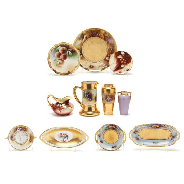 a-group-of-pickard-china-decorated-with-various-fruits