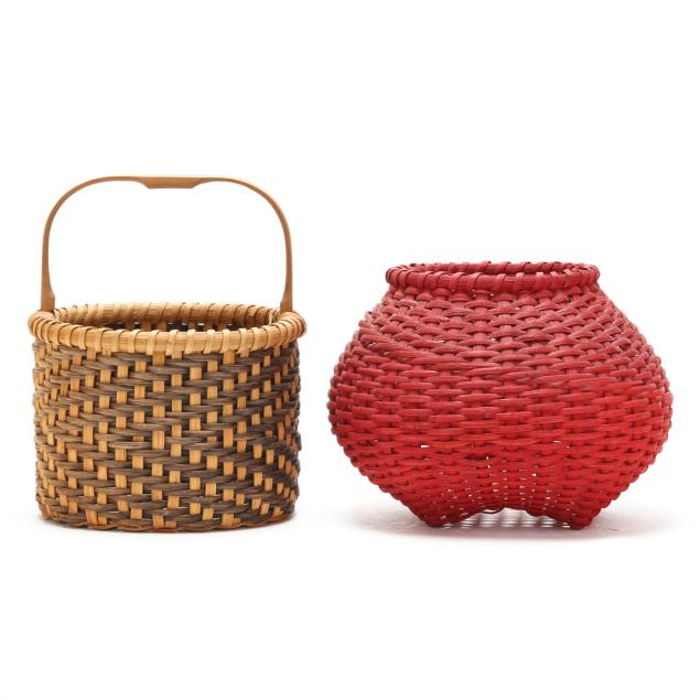 billie-ruth-sudduth-nc-b-1945-two-fine-basketry-forms