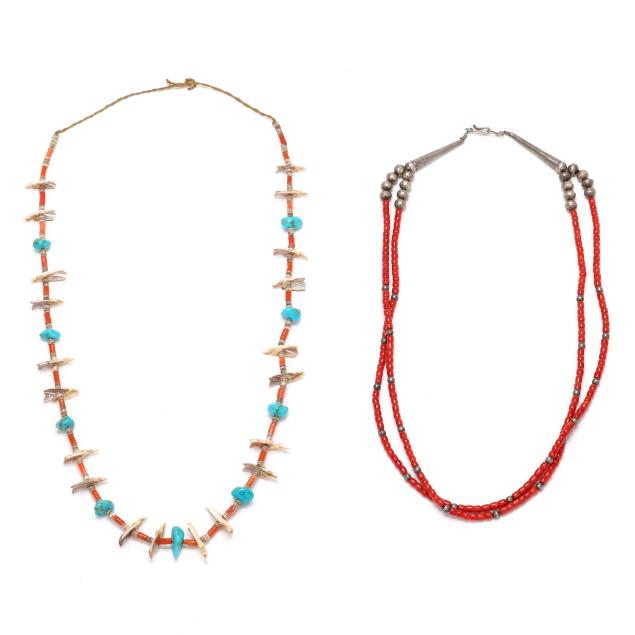 two-vintage-native-american-necklaces