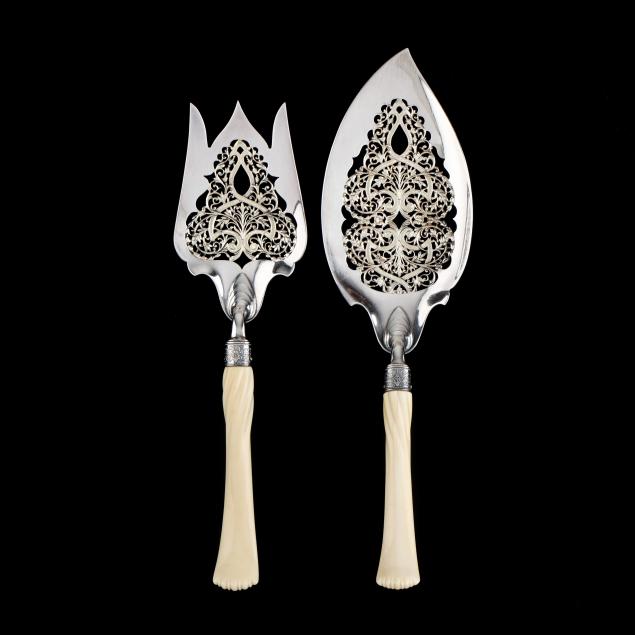 antique-gorham-sterling-silver-fish-set