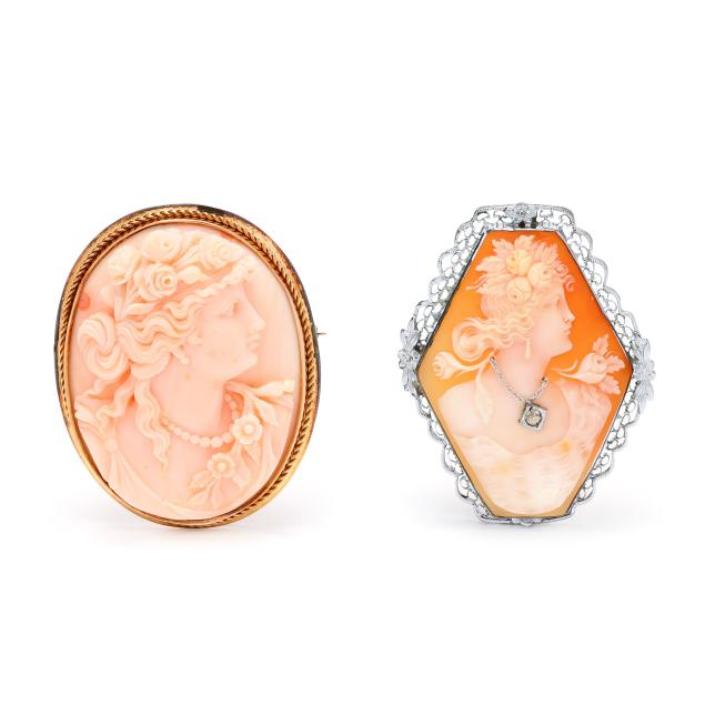 two-vintage-cameo-brooches